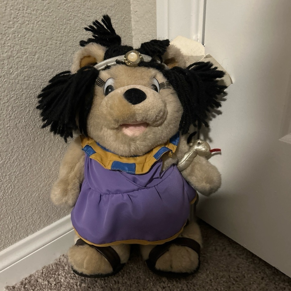 Fiesta Stuffed CLEOPATRA Bear TOY Cleo Soft 12” Las Vegas Doll Hotel SAMPLE 1998